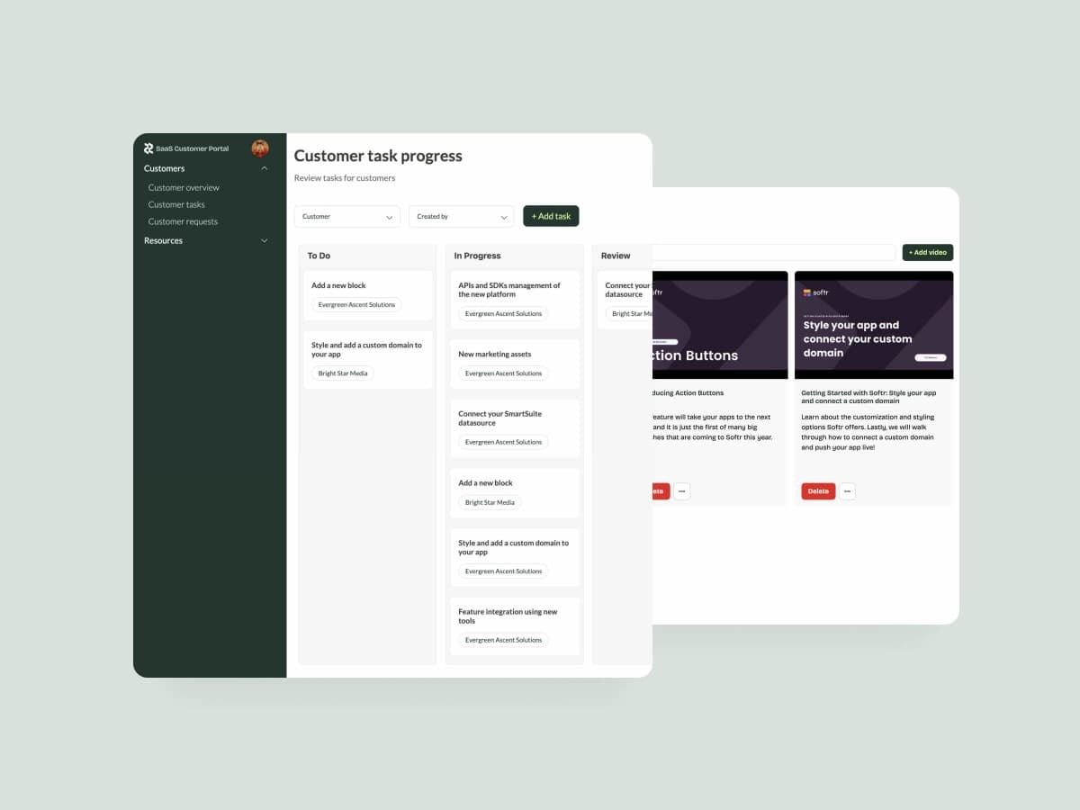 SaaS Customer Portal