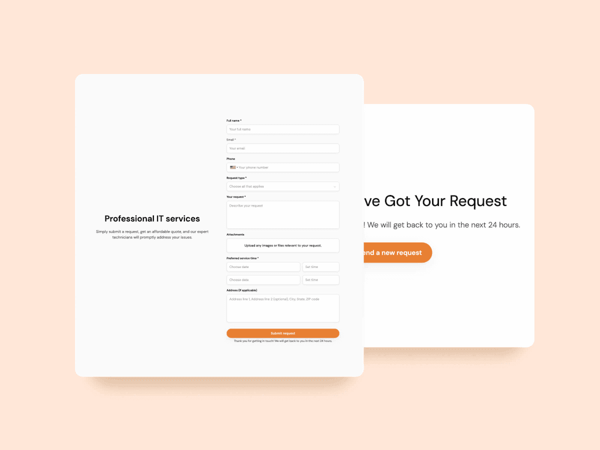 Service Request Form