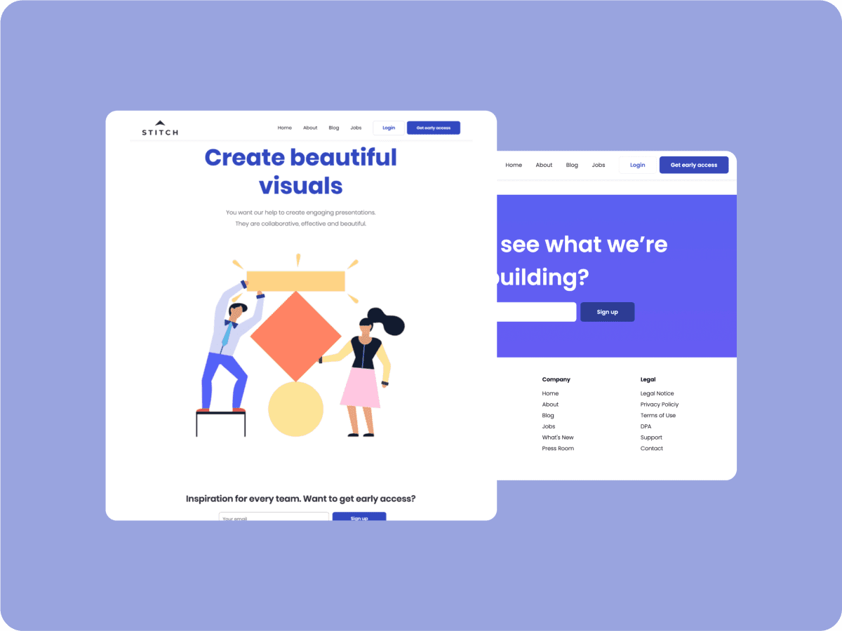 Clean Landing Page