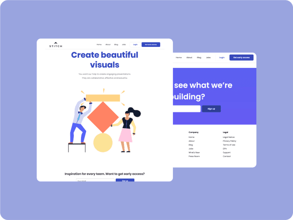Clean Landing Page